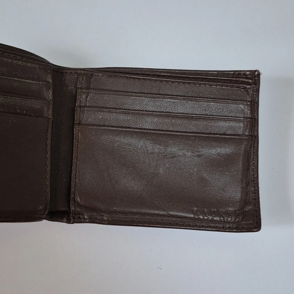 Brown Leather Ralph Lauren Men's Wallet